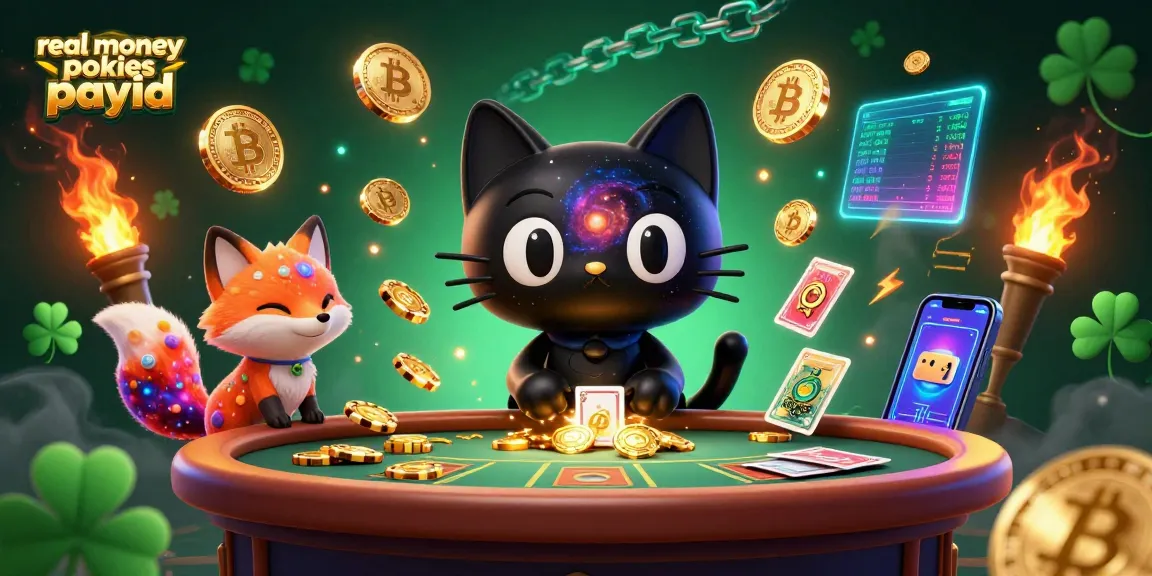 Engage with real money pokies payid through a vibrant cosmic casino scene featuring unique characters.